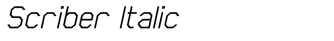 Scriber Italic